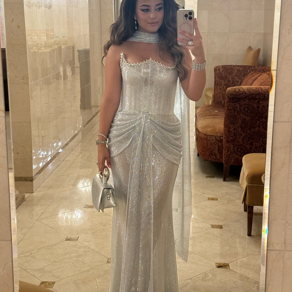 Sparkling Silver Prom/Evening dress